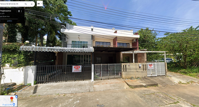 ขายบ้านพร้อมอยู่ พิกัด ตำบลรัษฎา อำเภอเมืองภูเก็ต จังหวัดภูเก็ต พื้นที่ 27.6 ตารางวา